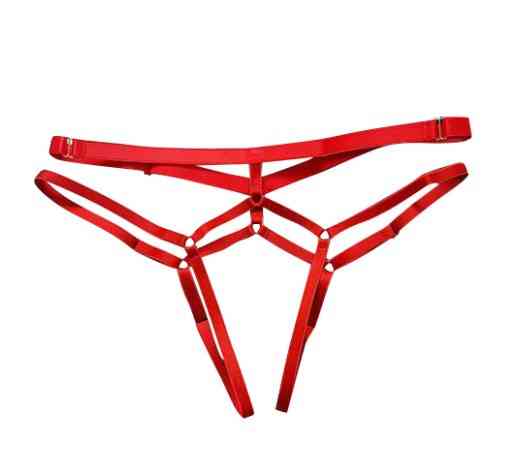 Еротичні трусики з доступом резинки універсальний червоний Київ