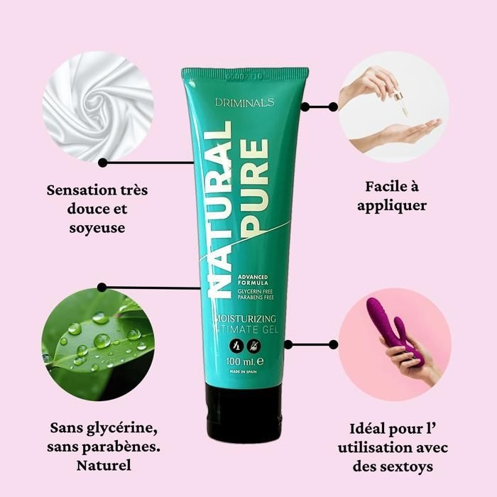 Лубрикант на водной основе Driminals Natural Pure для чувствительной кожи, 100 мл Sex Aura Киев - изображение 4