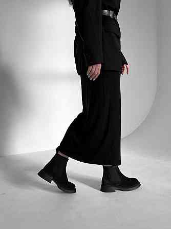 Arcoboletto Черевики жіночі Arcoboletto чорні натуральна замша висота 13 см (5363) Коломыя