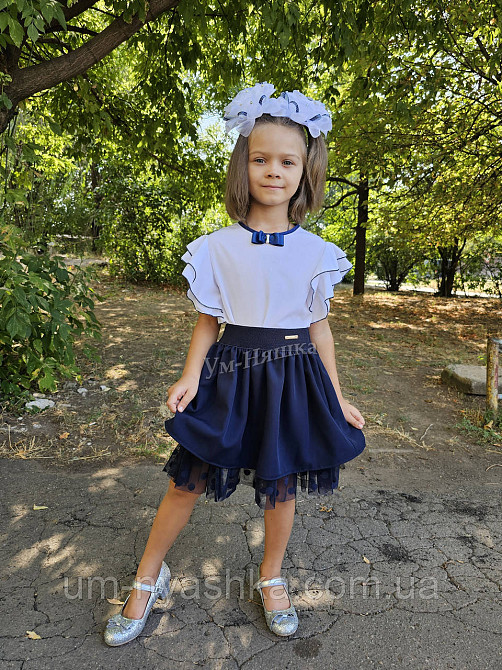 Комплект школьной формы блузка короткий рукав и красивая юбка 116-140 Кривой Рог - изображение 2