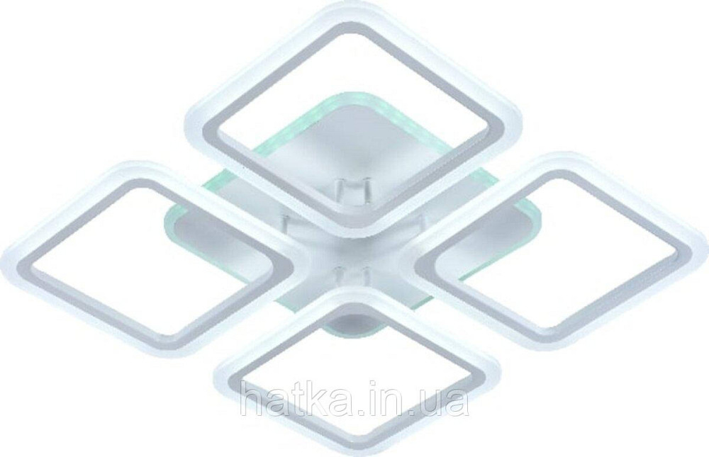 Люстра світлодіодна акрілова Sirius LI8822/4A WH (RGB) 112W+8W Київ - фото 1