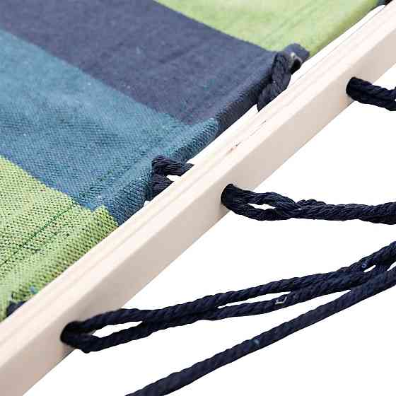 Гамак туристичний підвісний тканинний 174х80 см з планкою Синій SJ-0010-2BL Київ