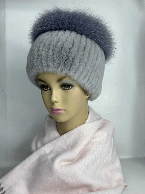 Шапка женская меховая Кубанка Медея Графитовый Харьков - изображение 1