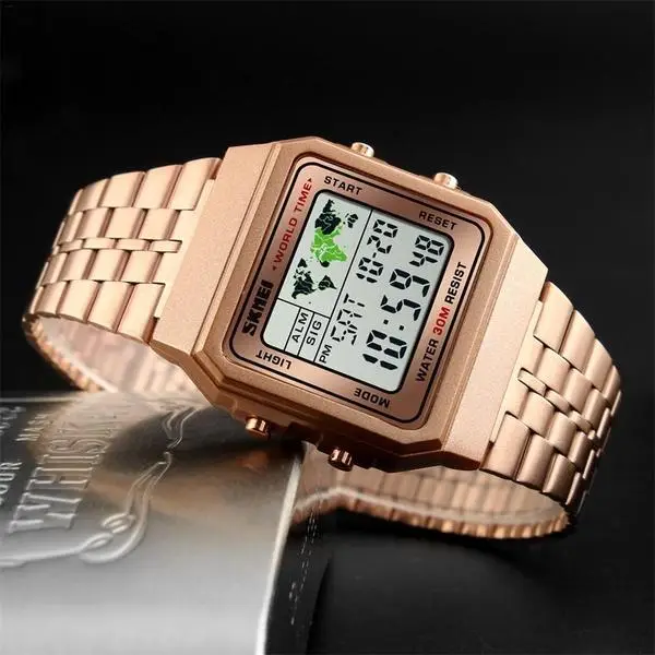 Чоловічий наручний годинник Skmei 1338 (Рожеве золото) Вінниця - фото 3