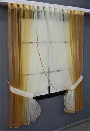 Кухонные шторки VR-Textil № 106к органза 