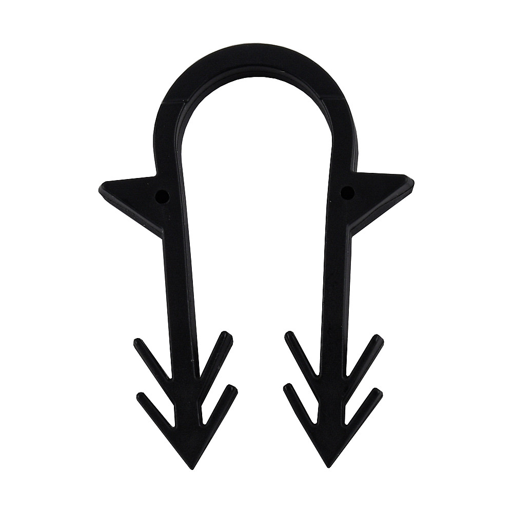 Гарпун-скоба для кріплення труби ТП Ø16 довжина-45мм чорна (100шт) Тернопіль - фото 1