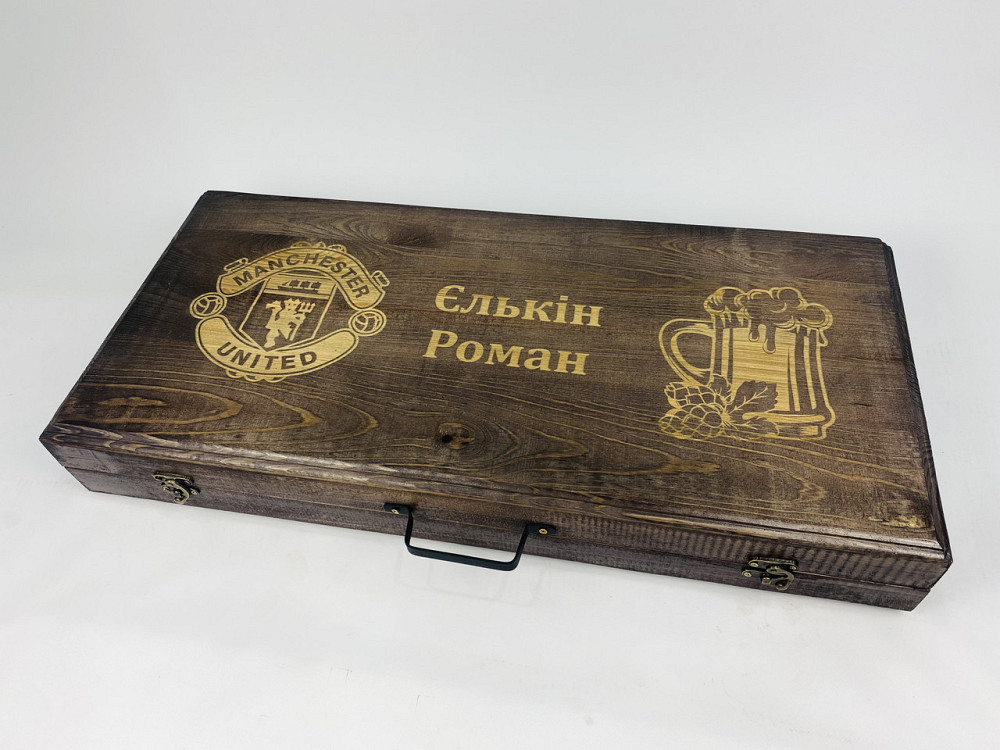 Подарунковий набір шампурів в дерев'яному кейсі для пікніка ПІКНІК MAX HAPPY DAYS Тернопіль - фото 6