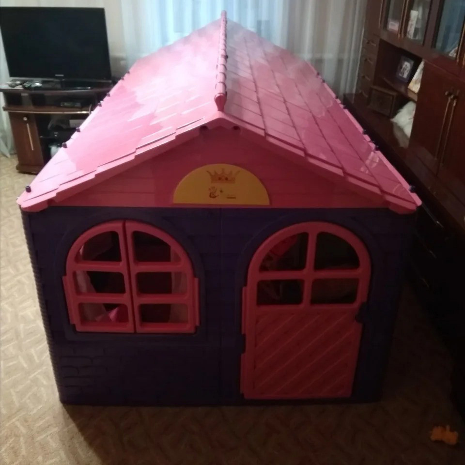 Дитячий ігровий пластиковий будиночок зі шторками Doloni великий для дітей Київ - фото 5