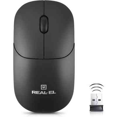 Мишка REAL-EL RM-311W Wireless Black (EL123200041) Вінниця