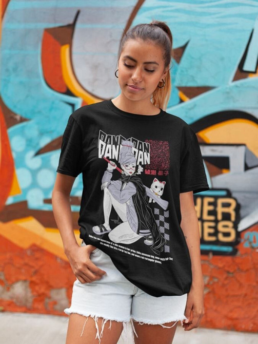 Футболка для мальчика аниме Сеико Айасе Дандадан Косплай оверсайз (рост от 165 до 180 ) Черний AnimeJ1101m Днепр - изображение 2