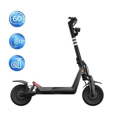 Електросамокат OKAI ES800 Panther Off-Road Black 12", 1500(3000)W, Dual Motor, 19,2Ah, 50km, 60kmh, 35%, NFC, App, 43kg (ES800-B) Киев