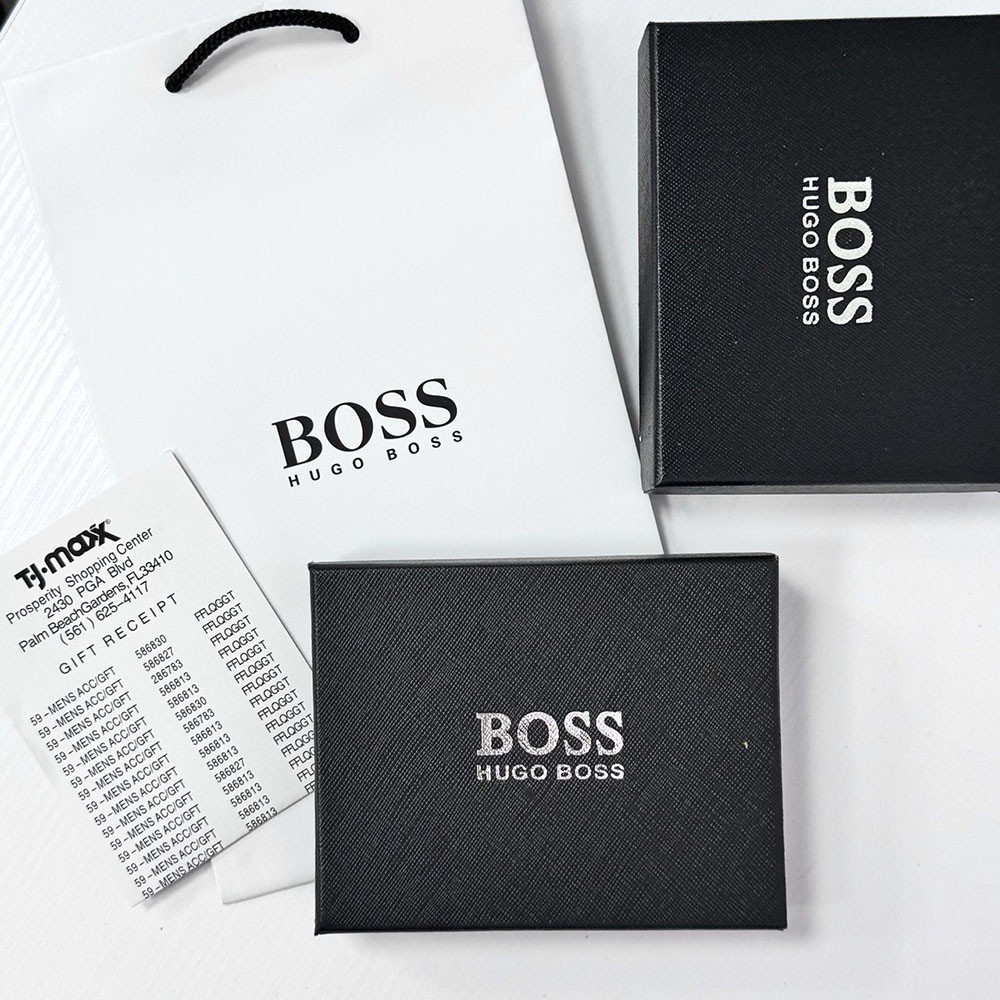 Мужское кожаное портмоне на магните Boss (82081) коричневый Киев - изображение 6