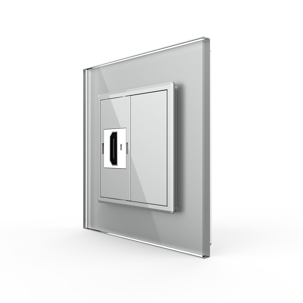 LIVOLO Розетка HDMI Livolo сірий скло (VL-C7FCHD-1IP) Коломия - фото 10