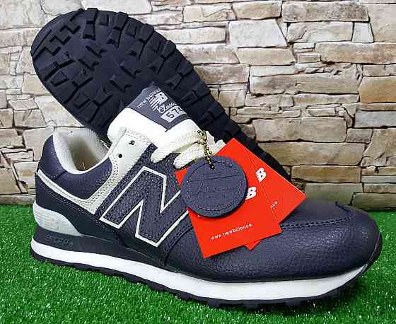 Мужские кроссовки New Balance Black/White ML574EGK ,кожа,оригинал   p.45-29см Киев