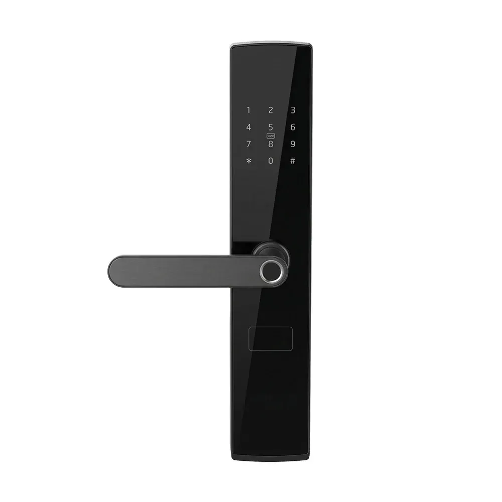 Замок біометричний автономний Trinix TRL-5404BTF Black L/R з Bluetooth, зчитувачем відбитків пальців і карт Mifare (65-00084) Киев - изображение 5