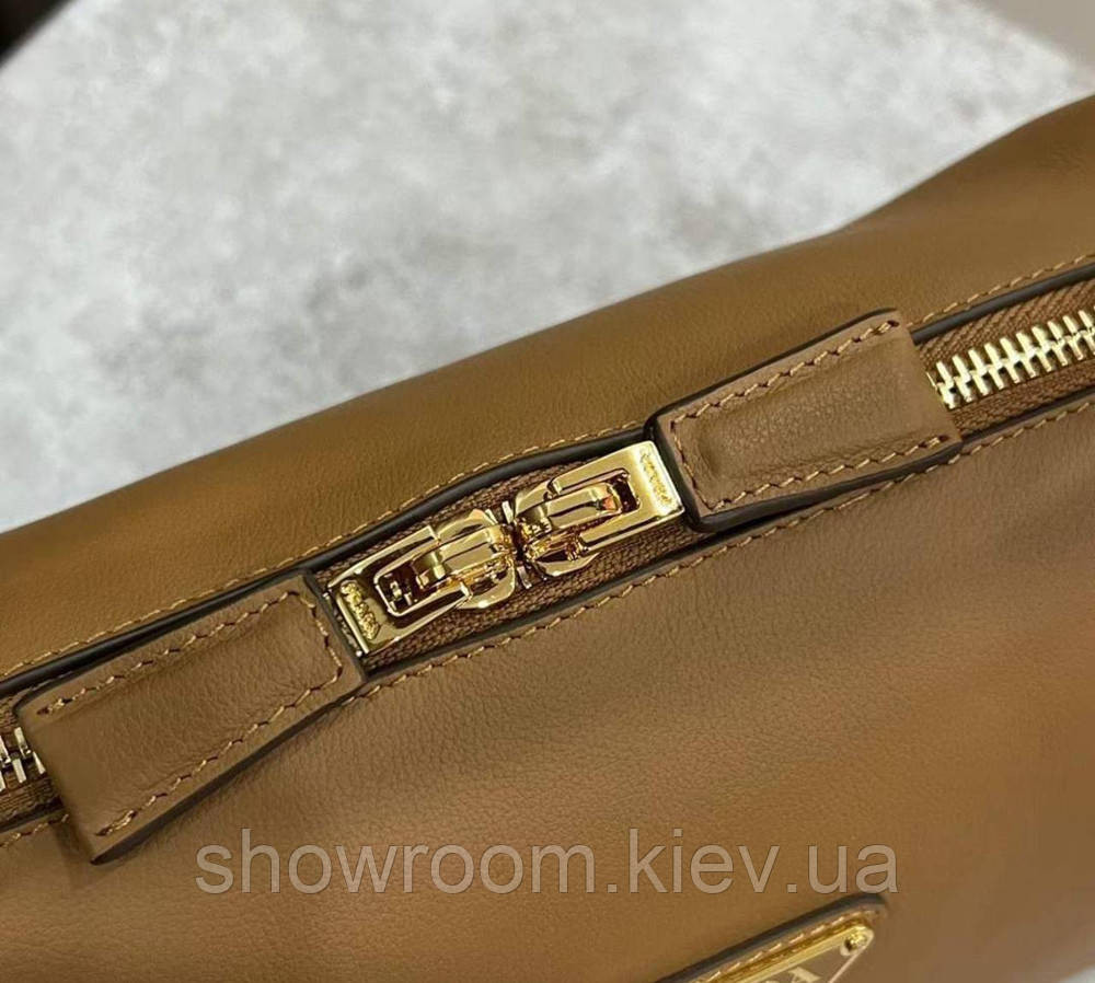 Жіноча брендова шкіряна сумочка Pr0822 коричнева Київ - фото 5