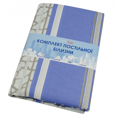 Постельное белье Home Line Мрамор зеленый 50х70 см бязь полуторный (156308) Винница - изображение 2