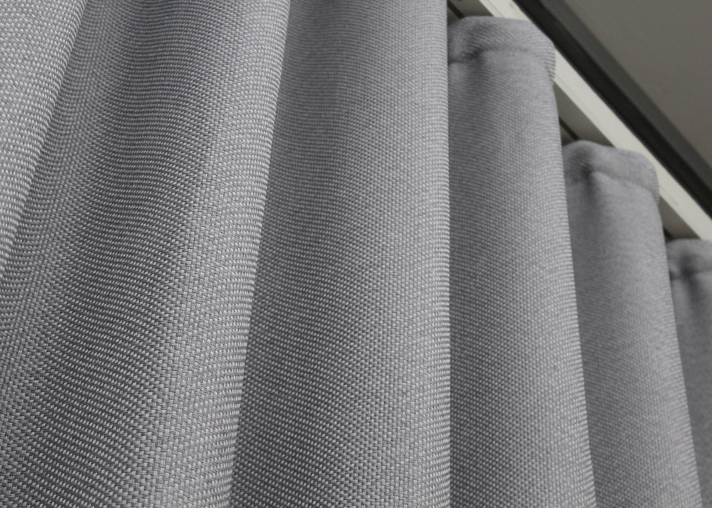 Комплект готовых штор VR-Textil Лен-блэкаут № 1397ш Серый 150х270см 2 шт (33-0267) Киев - изображение 6