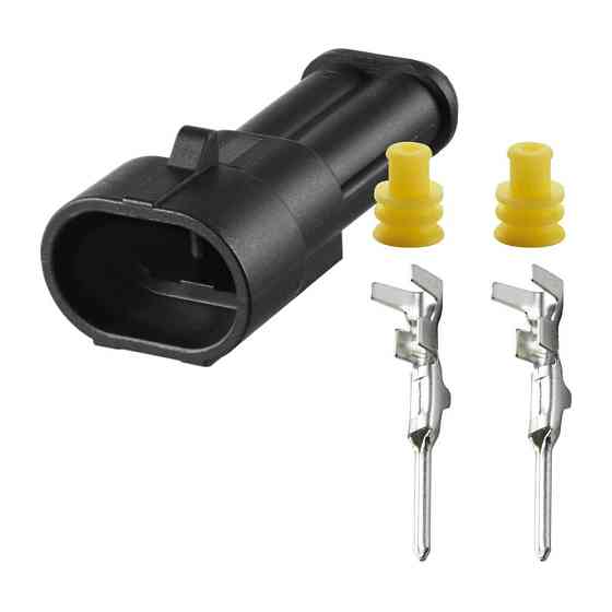 Роз'єм конектор 2-кон., Топл, Форсунка, Датчик?, 282104-1, 000700000EL, TE Америка, Корея, Buick, Cadillac, Chevrolet, Daewoo Київ