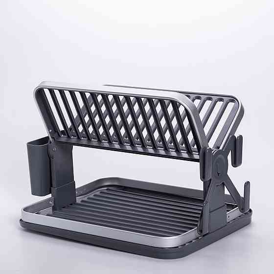 Двоярусна складна сушилка для посуду з піддоном Київ