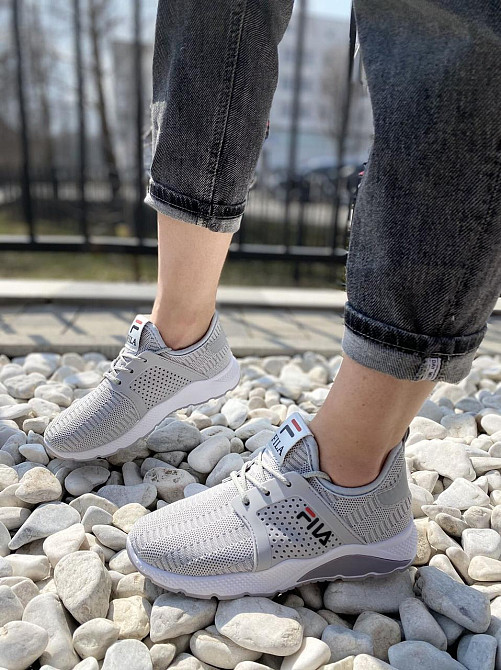 IDEAL Кросівки жіночі IDEAL 220 сірі (весна-осінь, текстиль + сітка) (2474) Коломия - фото 2