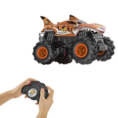 Радиоуправляемая игрушка Hot Wheels Автомодель Monster Trucks Тигроакула 1:24 (HNV03) Винница - изображение 4