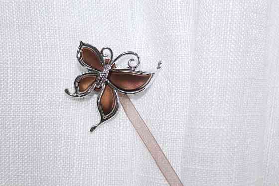 Магніти для штор і гардин (135м) Карнер набір 2 шт Коричневий з сріблястим (81-046) Київ