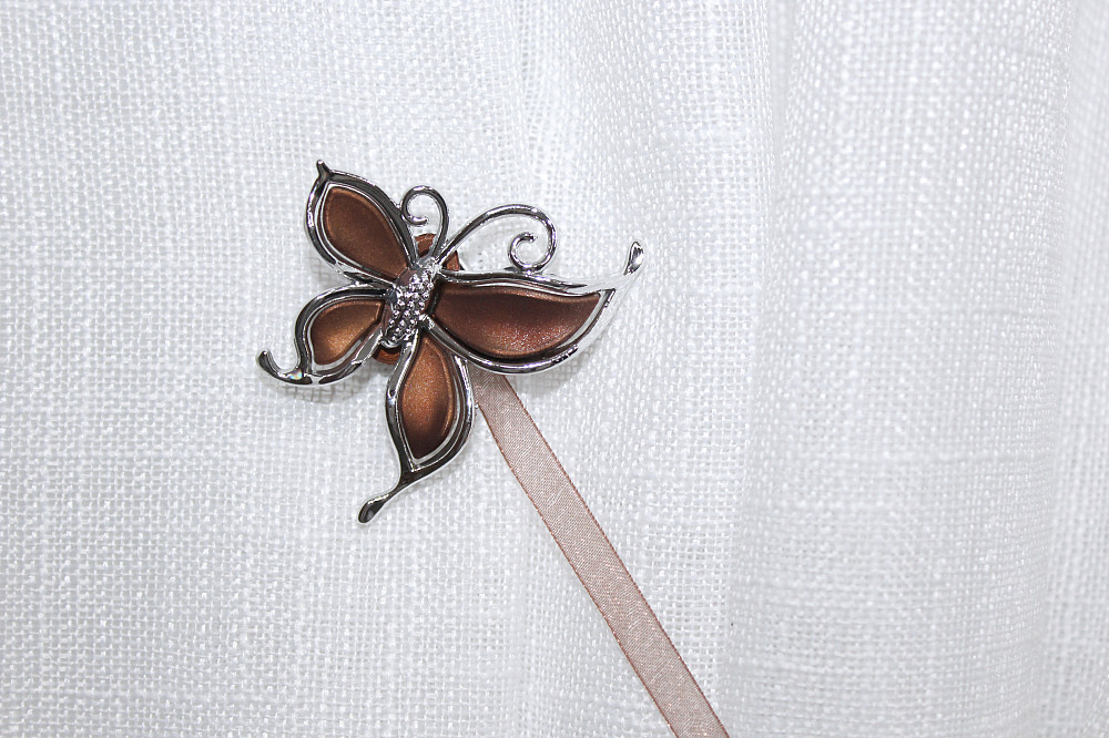 Магніти для штор і гардин (135м) Карнер набір 2 шт Коричневий з сріблястим (81-046) Київ - фото 4