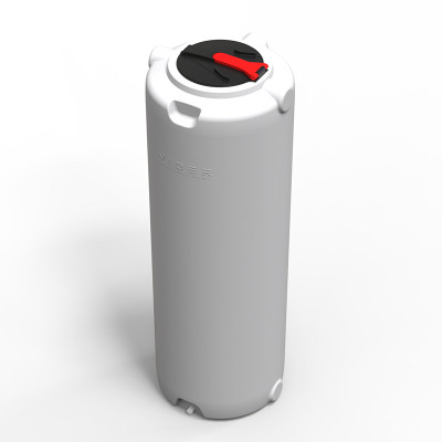 Ємність для води Вігер вертикальна харчова 1000 л вузька, кришка з клапаном біла (13230) Вінниця - фото 2