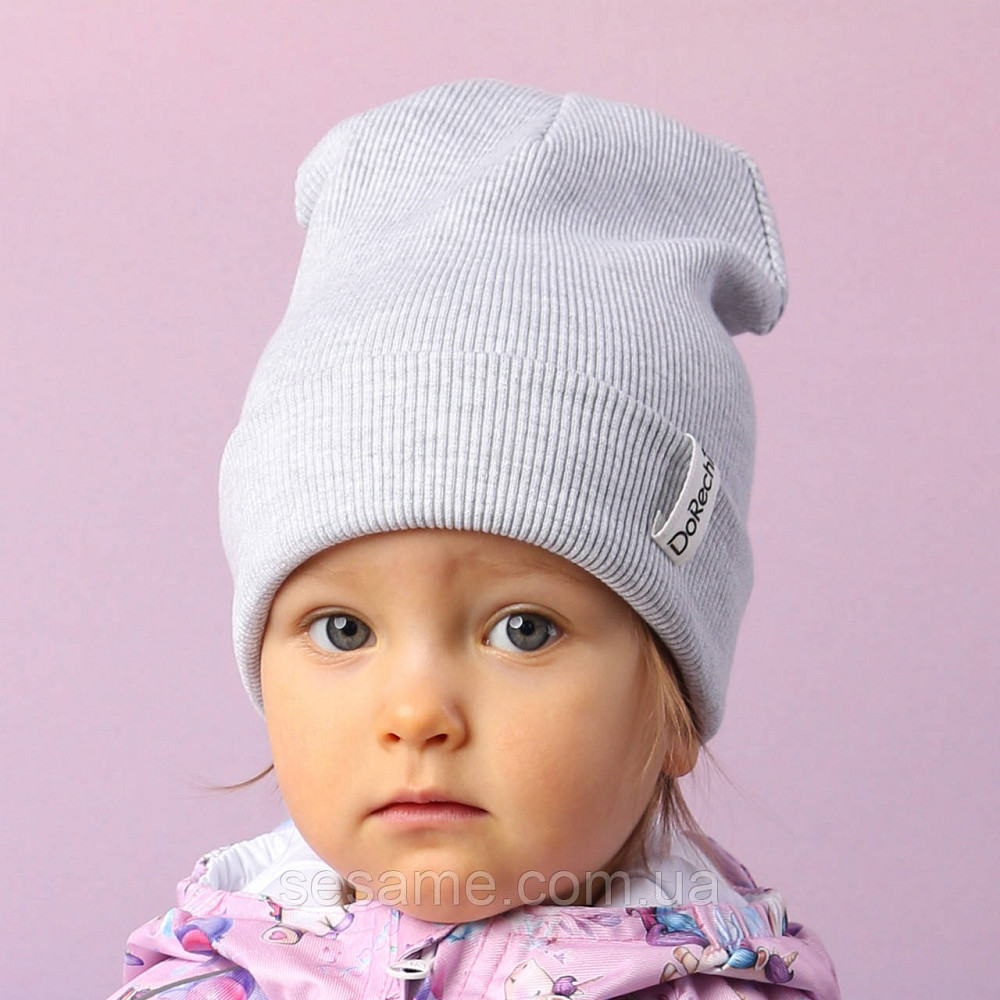 Дитяча Шапка Демісезонна Сіра 44-48 Харків - фото 1