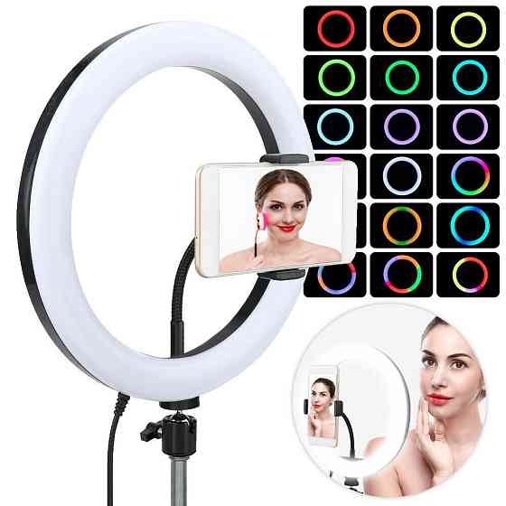 Кольцевая LED лампа MJ33,33 см,с RGB SBR Киев