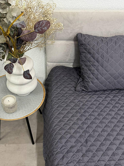 Ecotton Комплект Покривало з подушкою Ecotton 140х205 см антиалергенний сірий Коломия - фото 1