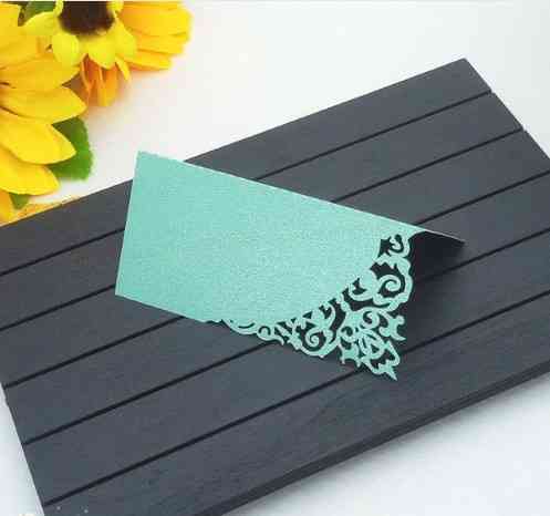 Посадочные карточки на стол для гостей 10 штук 10 на 5 см бирюзовый Киев