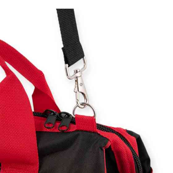 Сумка для инструмента 405х230х300мм 16 карманов красно-черная Мукачево