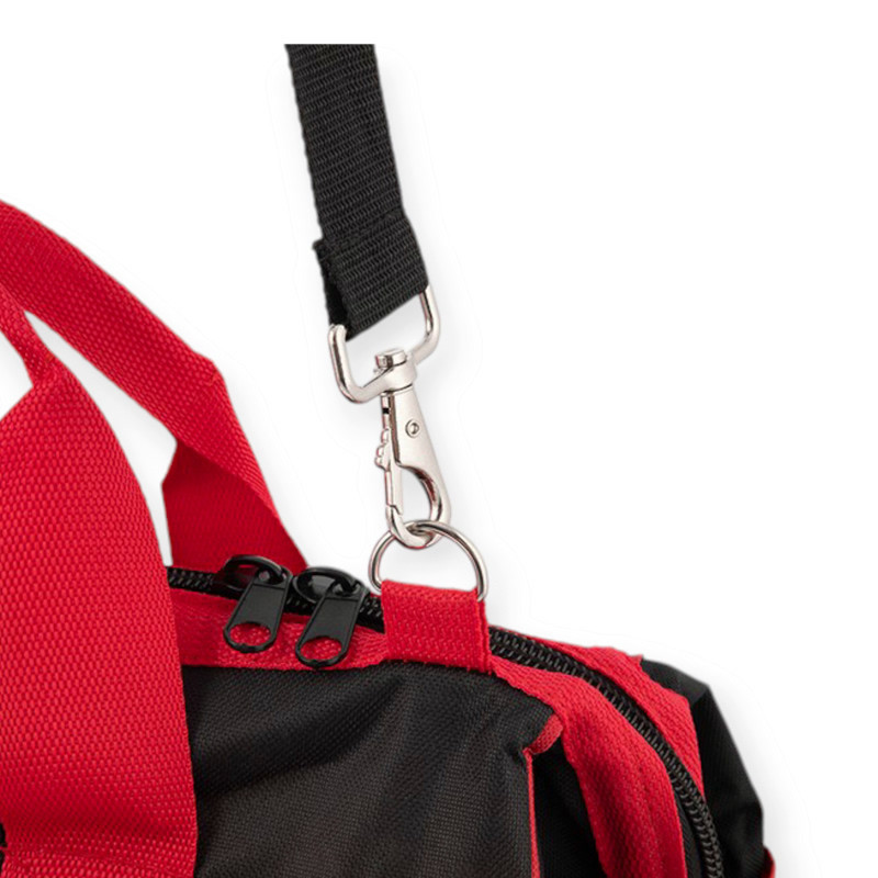 Сумка для инструмента 405х230х300мм 16 карманов красно-черная Мукачево - изображение 5