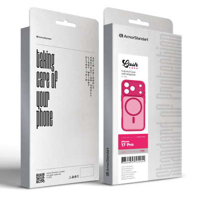Чохол до мобільного телефона Armorstandart Lush MagCase Apple iPhone 17 Pro Pink (ARM87494) Вінниця - фото 3