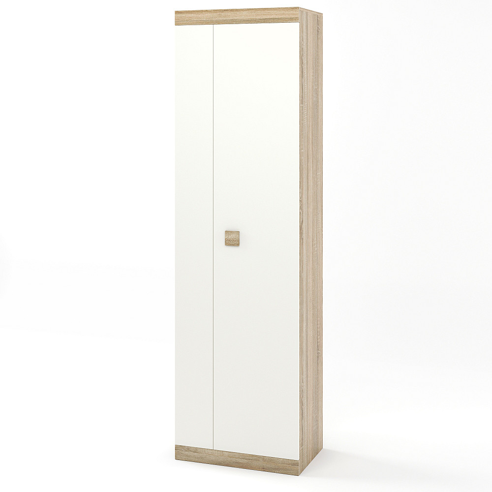 Шкаф распашной Эверест Соната-600 дуб сонома + белый (DTM-2307) Львов - изображение 1