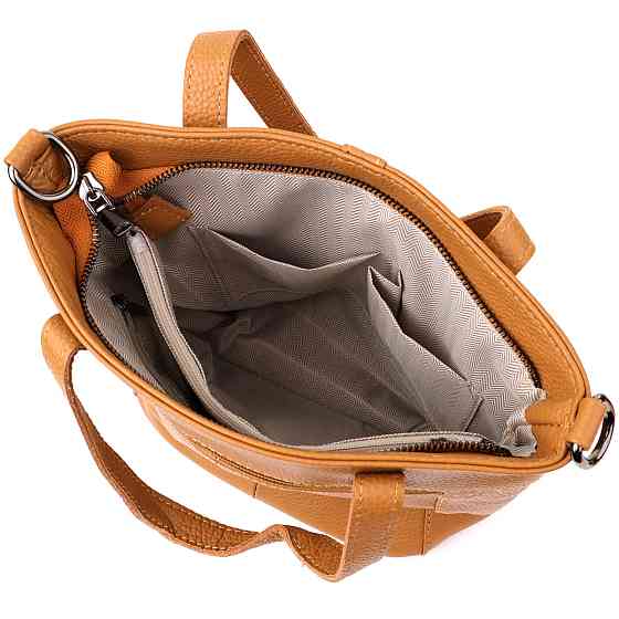 Жіноча сумка з натуральної шкіри Vintage 22994 Рудий Київ