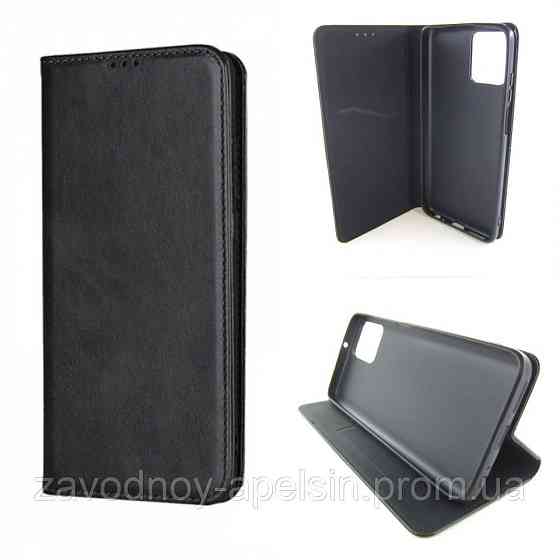Чохол книжка Motorola Moto G54 Шкіряний (чорний) Одеса