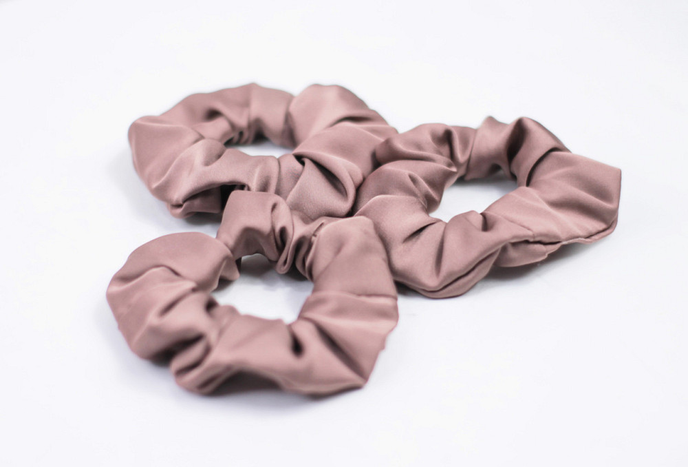 Шовкова гумка для волосся Какао Харків - фото 1