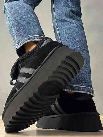 Ботинки женские Hengji 009-1 угги замшевые на меху черные, 41, 25,5 см Киев