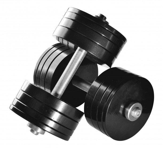 Гантели наборные 2 по 32 кг Гантели, гири, штанги и диски металлические с порошковой покраской Киев - изображение 1