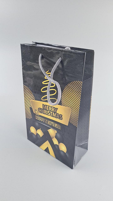 Новогодние пакеты для подарков, средний 17x26x8-037 (12 шт) Харьков - изображение 1