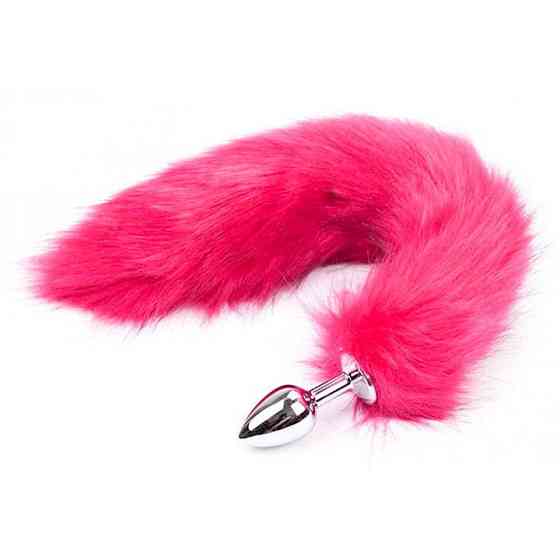 Анальная пробка с лисьим хвостиком - Белый – Анальные игрушки Винница