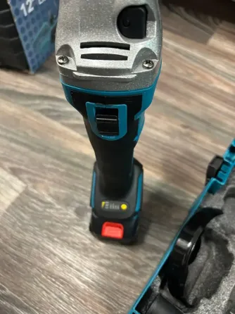 Комплект аккумуляторная болгарка и аккумуляторный гайковерт в комплекте 2 АКБ 48v 6.0ah с зарядкой Синий Коломия