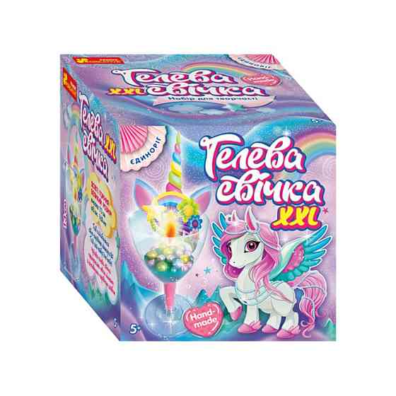 Гелева свічка в стаканчику "Єдиноріг" 10100523У своїми руками Вінниця