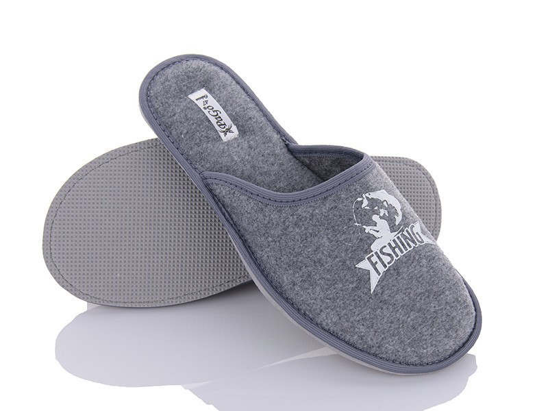 Тапочки мужские серые Рыбак Одесса - изображение 3
