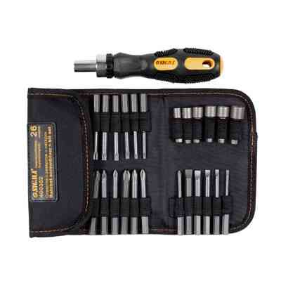 Отвертка Sigma c битами 18шт + насадки торцевые 6шт CrV (4002111) Винница