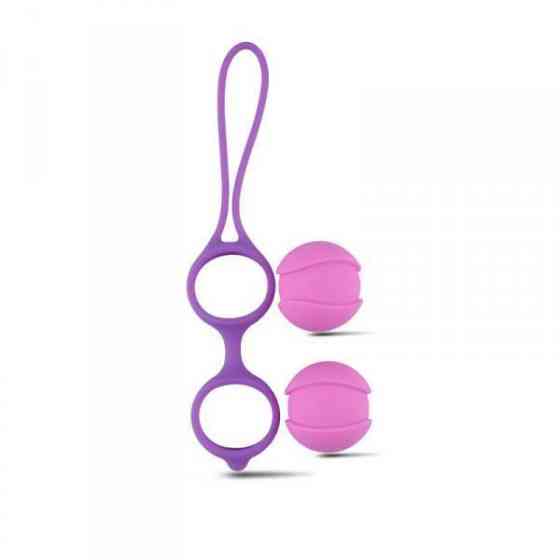Вагинальные шарики Palline Vaginali Bi-Balls Double Purple Sex Aura Киев