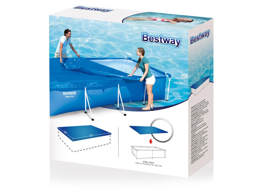 Накрытие для каркасного бассейна Bestway 58107 400 x 211 см Киев - изображение 3